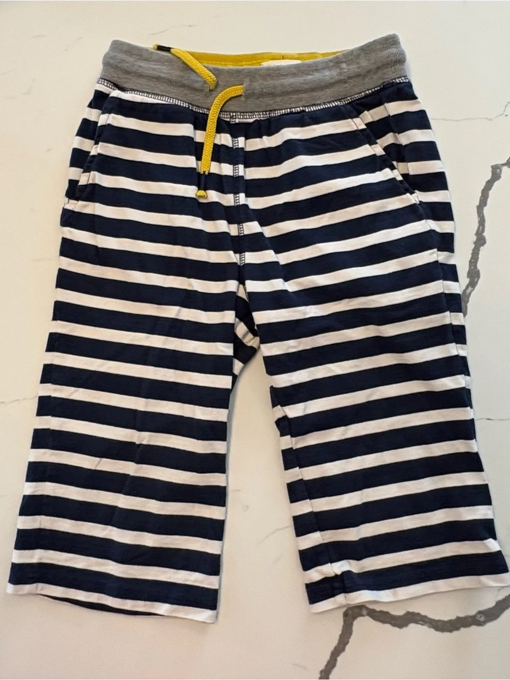 Mini boden girls cropped pants size 10 stripe preppy core coastal